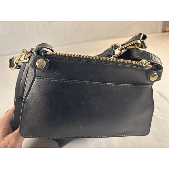 Michael Kors Black Pebbled Leather Bucket Bag Drawstring Crossbody - Picture 10 of 10